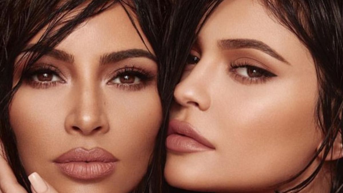 Kim Kardashian and Kylie Jenner Heat Up the Pool in Matching Bikinis for Sultry Photoshoot